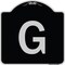 Signmission Sign with Letter G Heavy-Gauge Aluminum Architectural Sign, 18" x 18", BS-1818-22952 A-DES-BS-1818-22952 - alternate 1